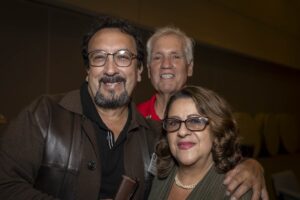 A group of people posing for the camera.