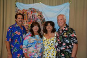 A group of people standing next to each other.