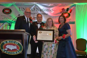 A group of people standing next to each other.