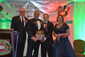 A group of people standing next to each other.